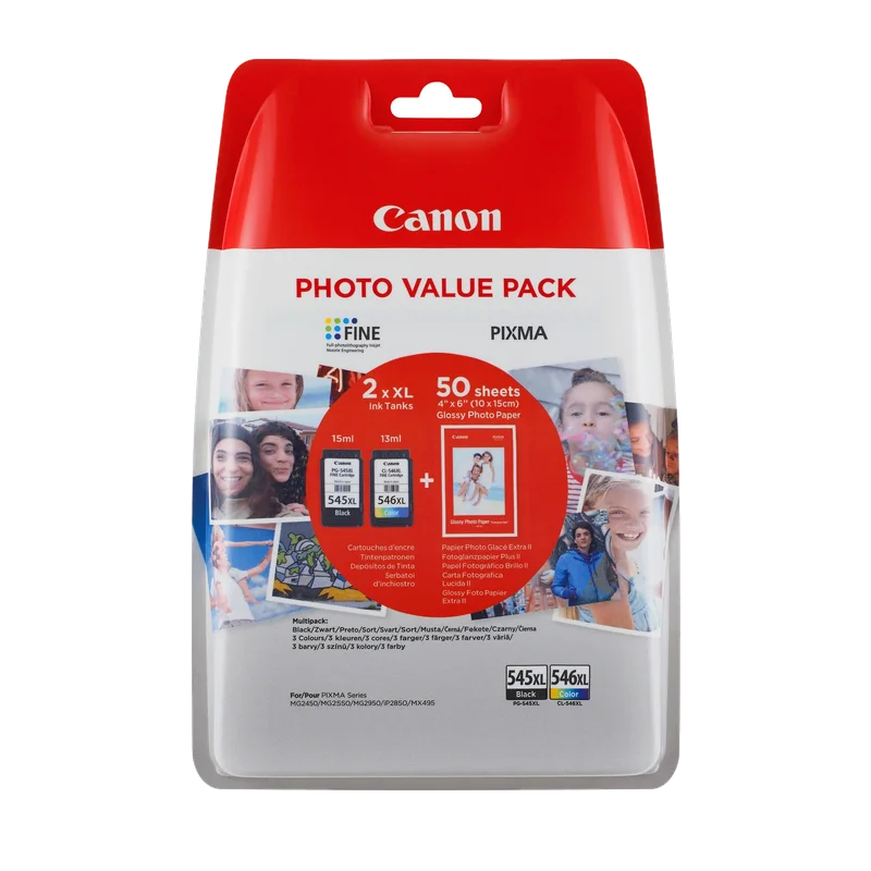 Canon PG-545XL + CL-546XL set zwart en kleur
